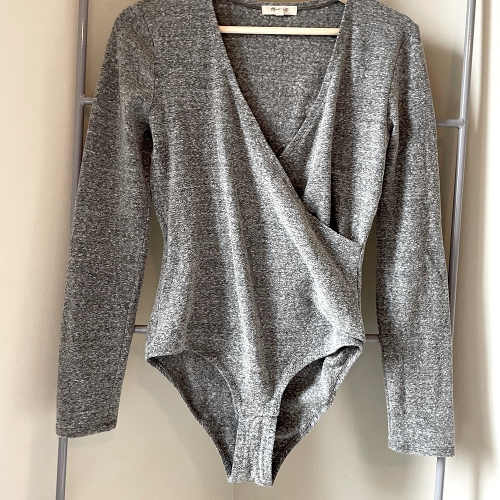 Madewell gray bodysuit